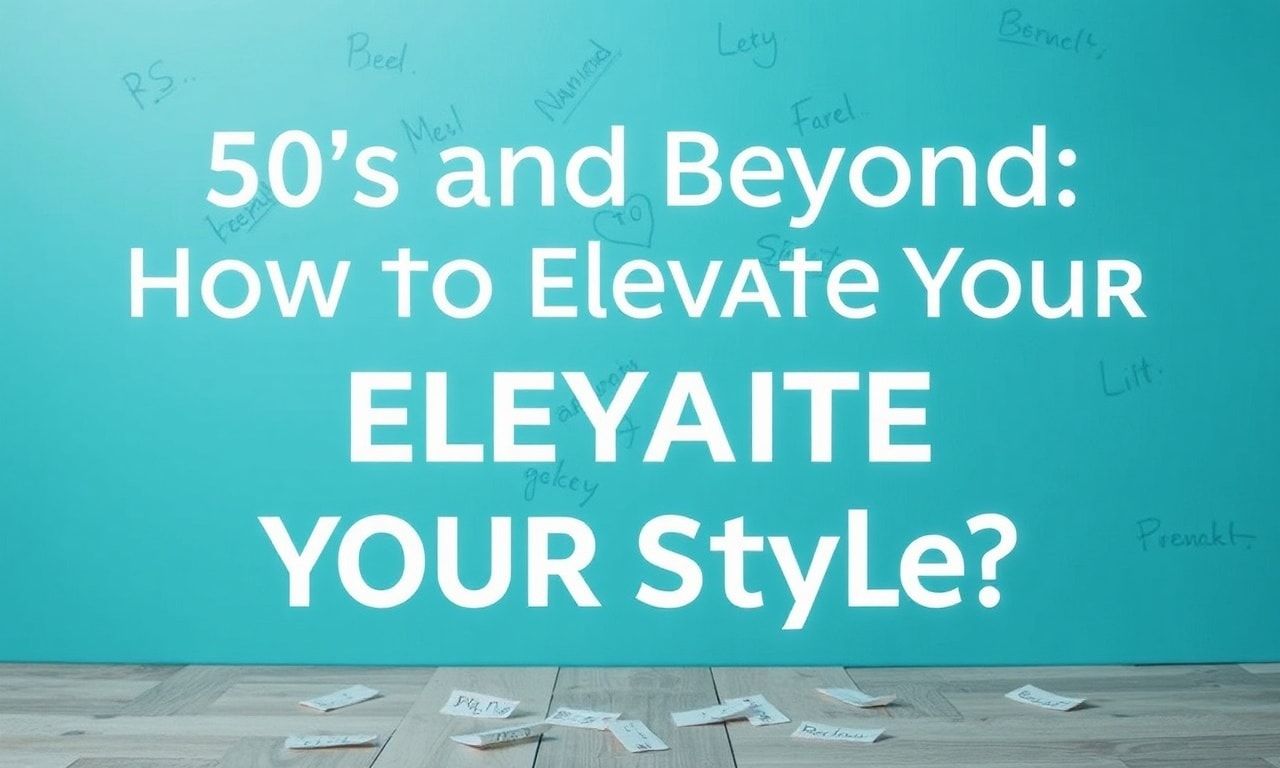 50'li Yaşlar ve Sonrası: Stilinizi Nasıl Yükselteceksiniz?