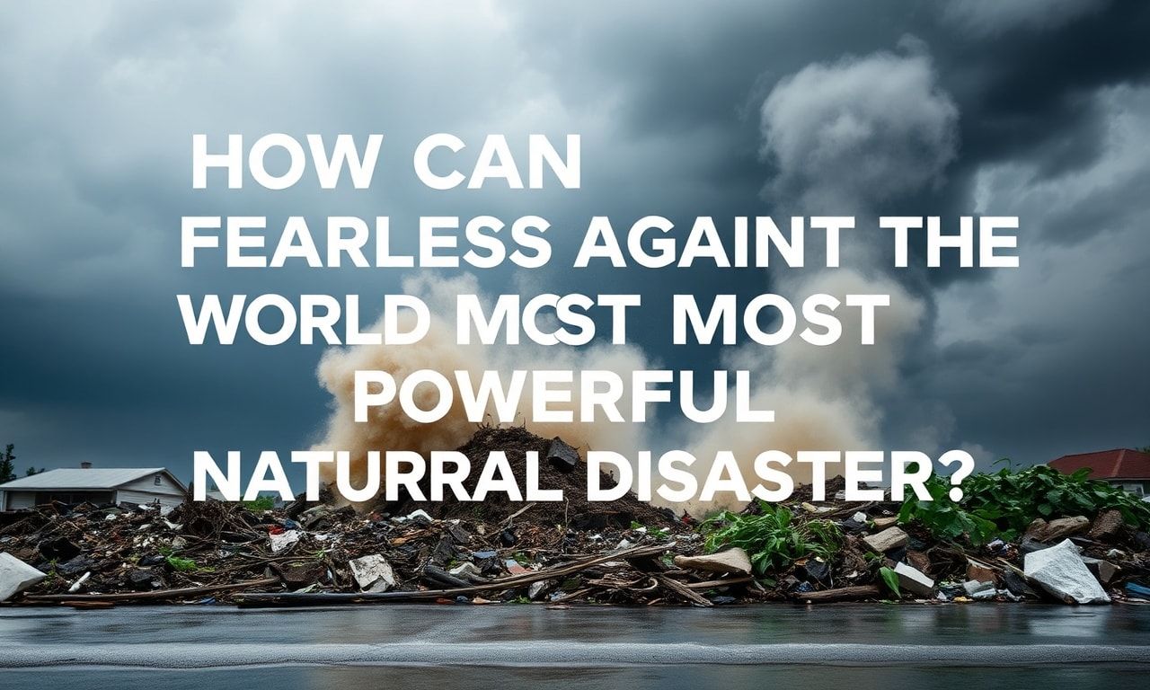 Dünyanın En Güçlü Doğal Afetlerine Karşı Nasıl Korkusuz Olabiliriz?