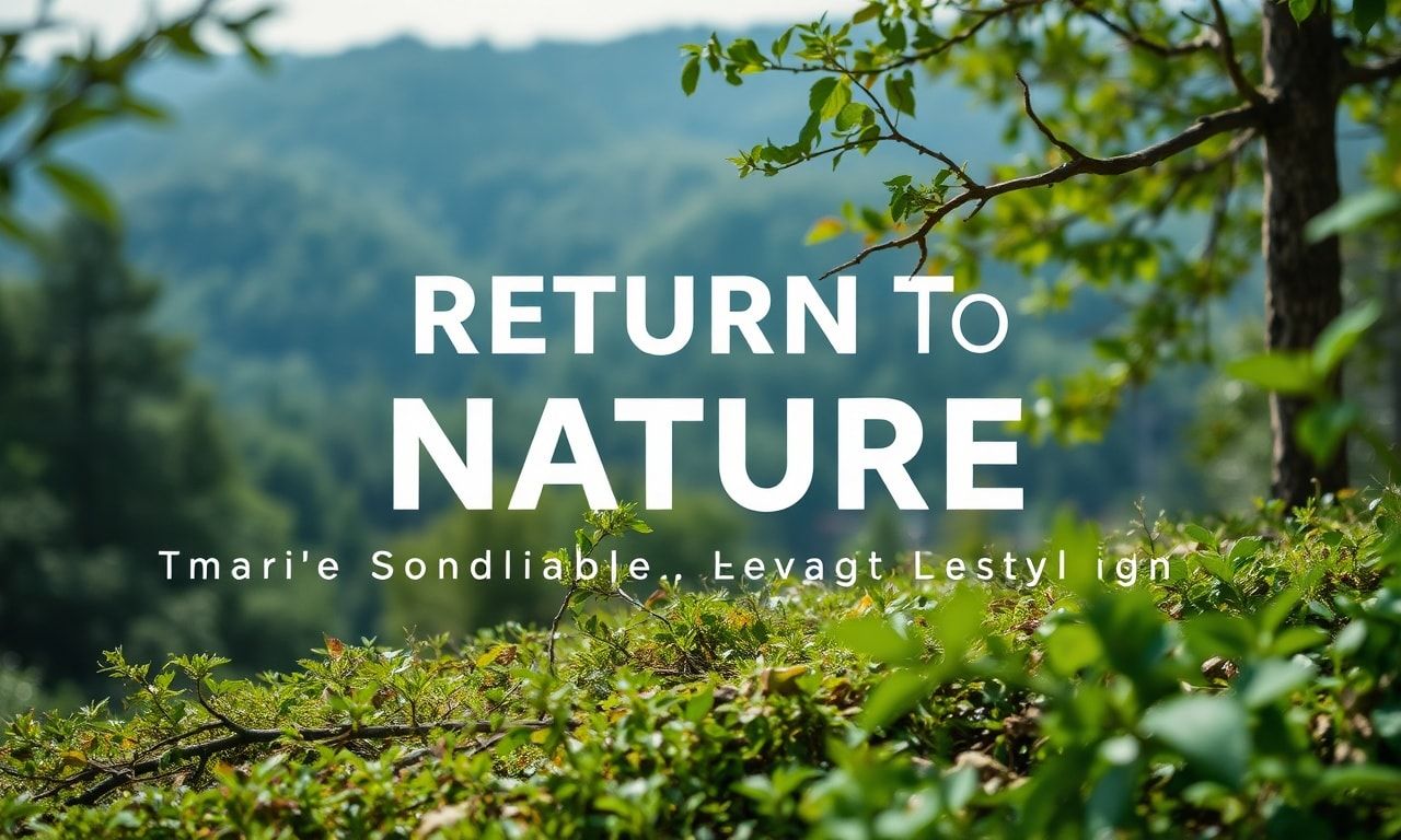 Doğaya Dönüş: Sürdürülebilir Yaşamın Önemi