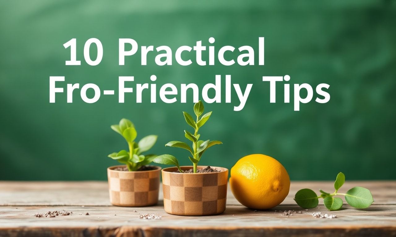 Günlük Hayatta Kullanabileceğiniz 10 Pratik Çevre Dostu İpucu