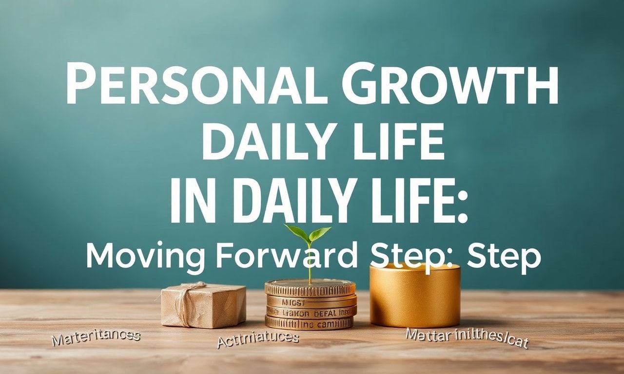 Günlük Yaşamda Kişisel Gelişim: Adım Adım İleri Gitmek