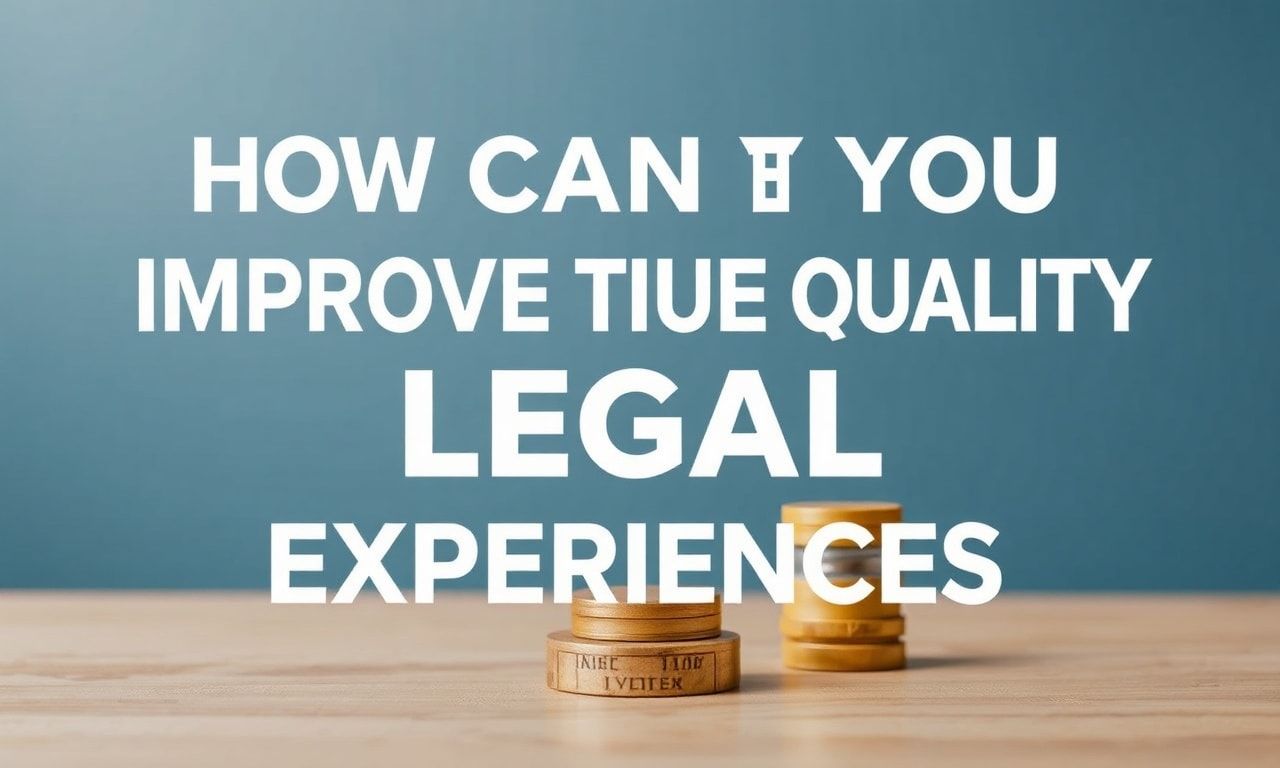 Hukukal Deneyimlerinizin Kalitesini Nasıl Artırabilirsiniz?