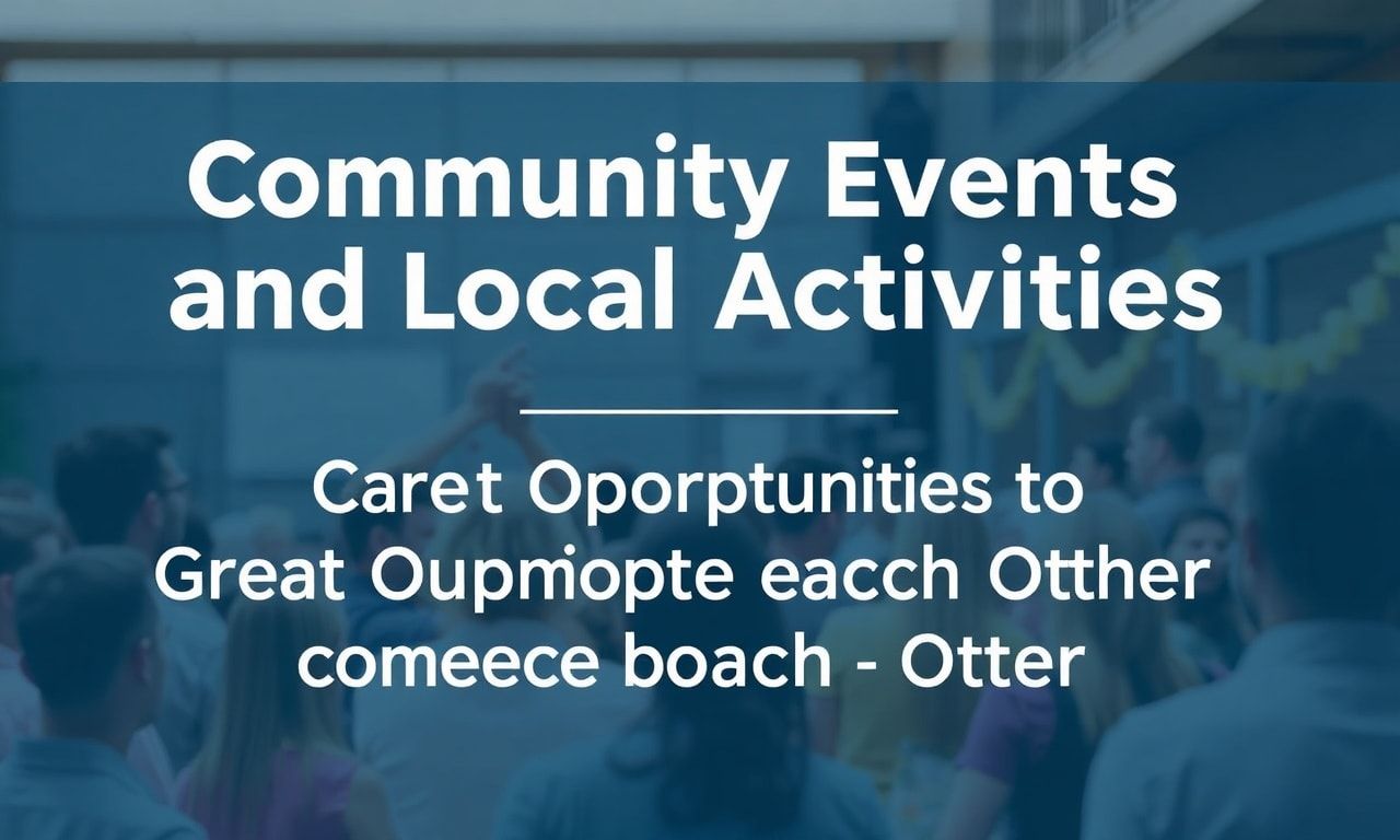 Toplum Etkinlikleri ve Yerel Aktiviteler: Birbirimizle Bağlanmak İçin Harika Fırsatlar